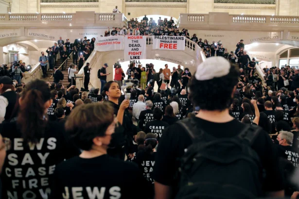 protest Grand Central Station