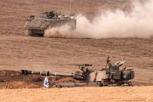 Israeli army armored tracked vehicle