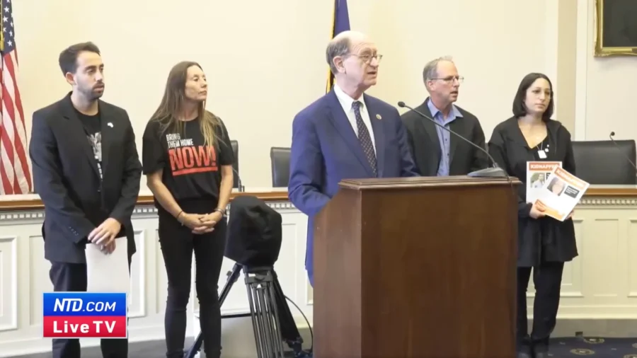 Rep. Sherman, Families of Hostages Held in Gaza Hold Press Conference