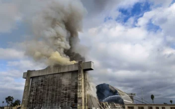 Raging Fire Destroys Massive World War II-Era Blimp Hangar in Southern California