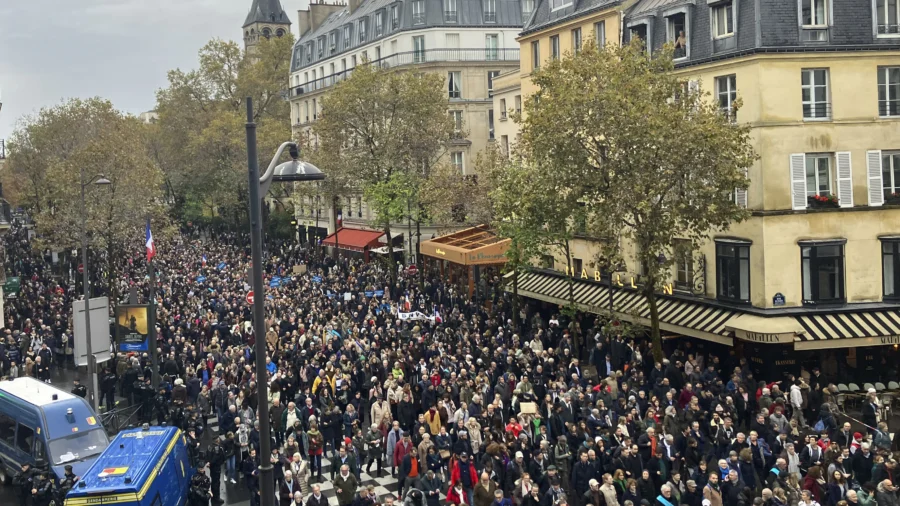 More Than 180,000 People Across France March Against Rising Antisemitism Amid Israel–Hamas War