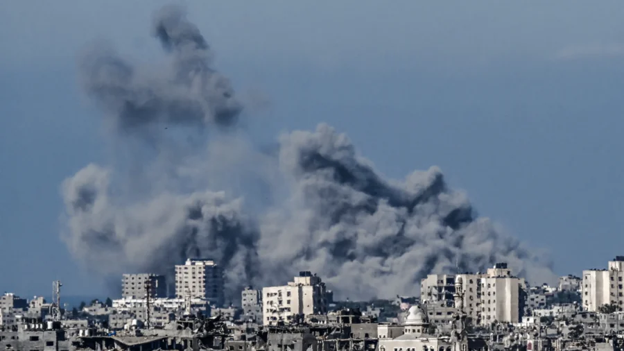 Live View Over Israel–Gaza Border (Nov. 15)