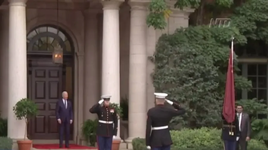 US Service Member Held China Flag at Xi-Biden Talks