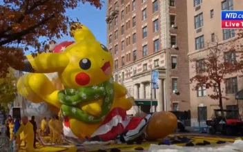 Balloons Are Inflated for the Thanksgiving Day Parade