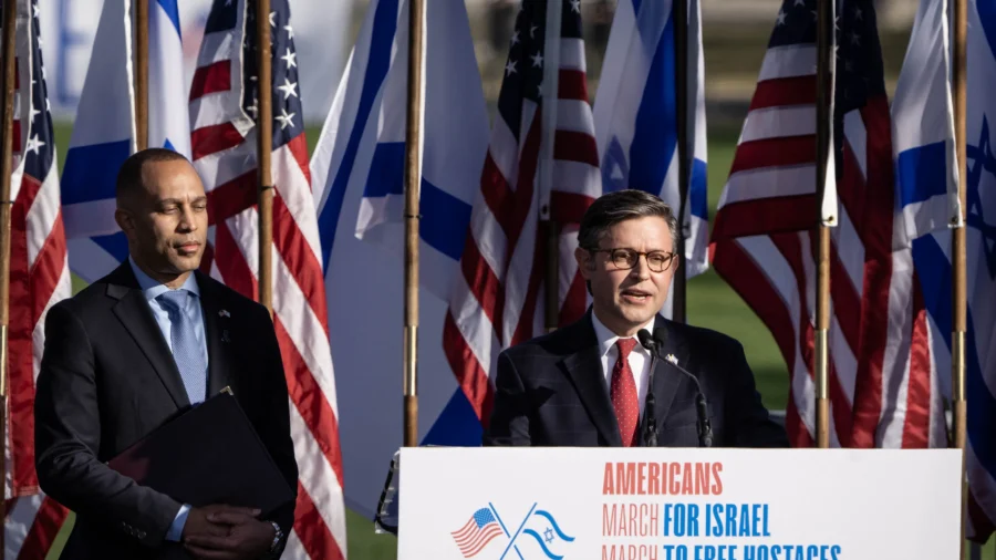 House Speaker Johnson Says Israel, Ukraine Funding Is a ‘Priority’