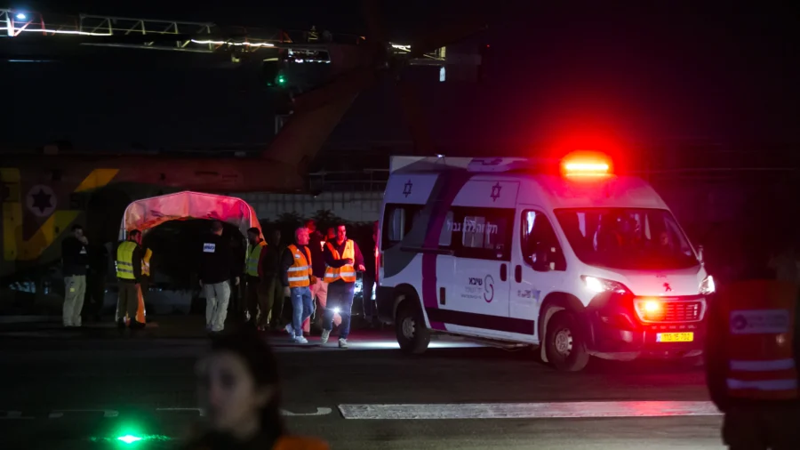 Released Hostages Arrive at Sheba Hospital in Israel