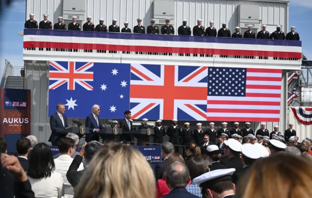 Secretary of Defense Austin Holds News Conference With Australian and British Counterparts