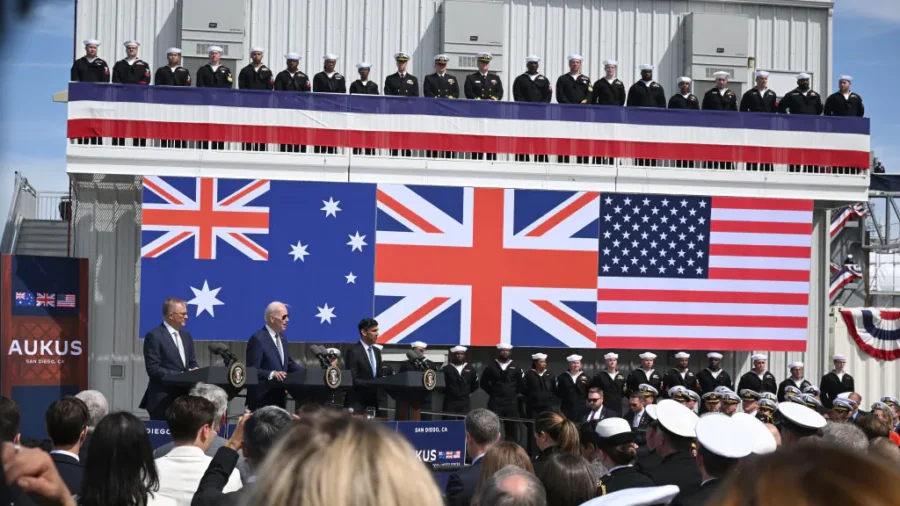 Secretary of Defense Austin Holds News Conference With Australian and British Counterparts