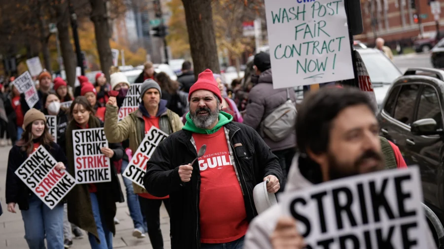 Washington Post Employees Walk Off the Job in Pay Raise Protest