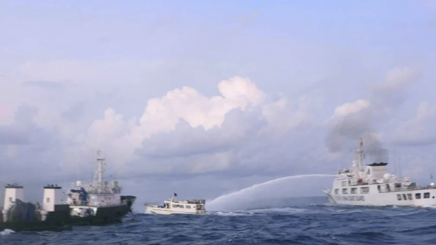 US and Philippines Condemn Chinese Coast Guard’s Water Cannon Blasts on Fisheries Vessels