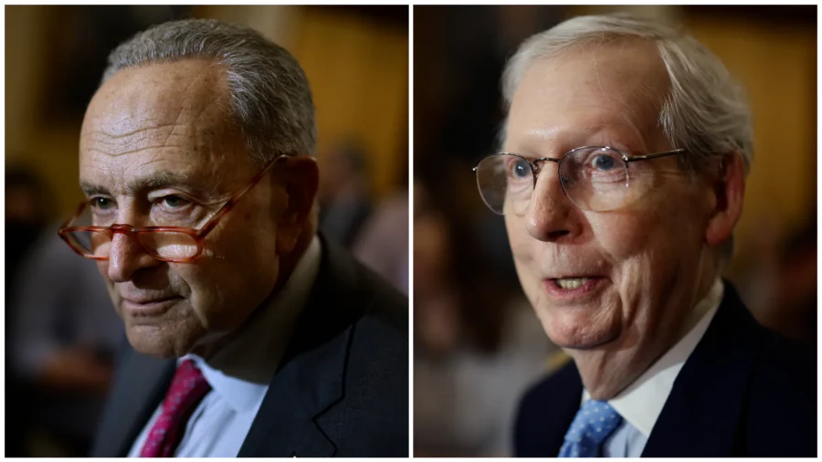 Senate Democratic, Republican Leaders Hold Weekly Press Conference