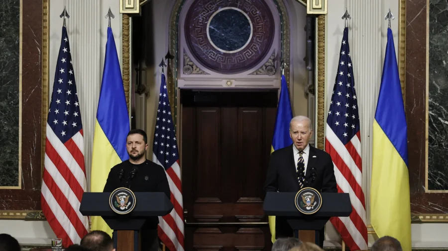 Biden Participates in Press Conference With Ukrainian President Zelenskyy