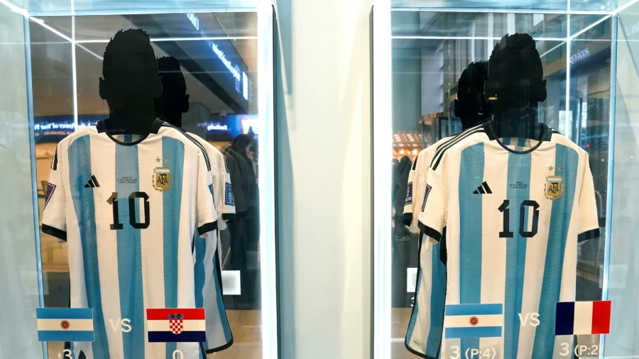 Set of 6 Messi World Cup Shirts Sells for $7.8 Million at Auction in New York