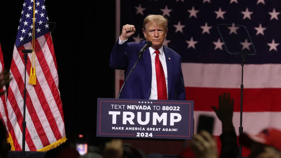 Trump Warns Over Illegal Immigration as Nevada Supporters Cheer His Policies