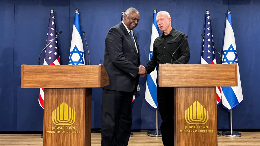 Israeli Defense Minister Gallant Meets US Counterpart Austin