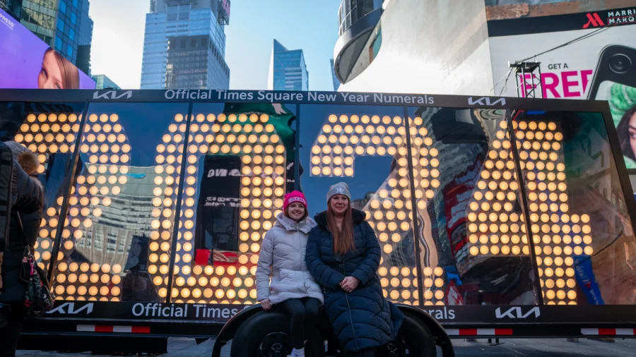 New Year’s Numerals for 2024 Arrive at Times Square