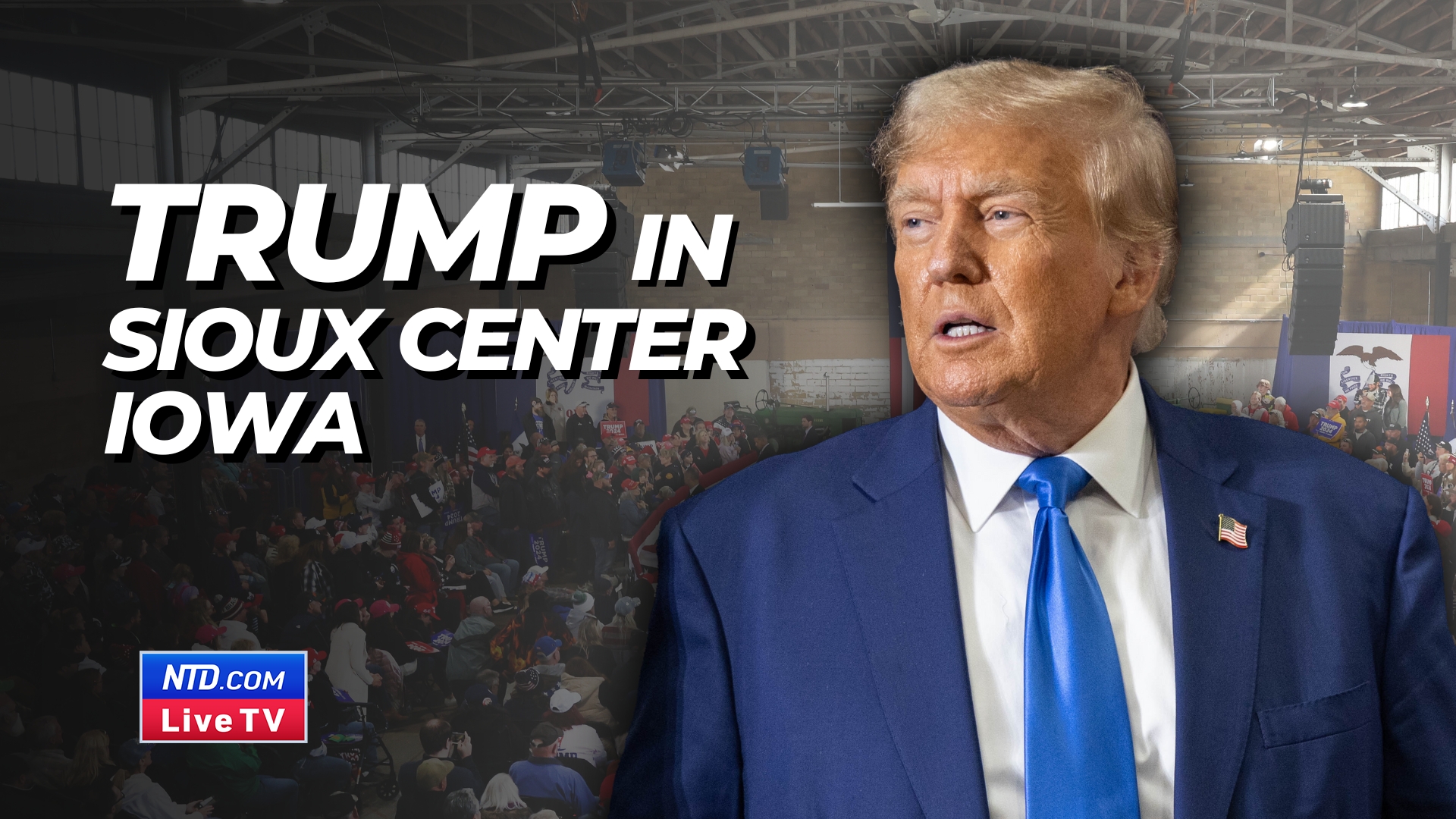 Trump Speaks at Rally in Sioux Center, Iowa NTD
