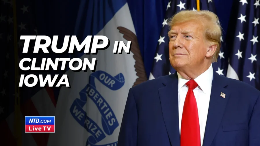 Trump Speaks at ‘Commit to Caucus’ Rally in Clinton, Iowa