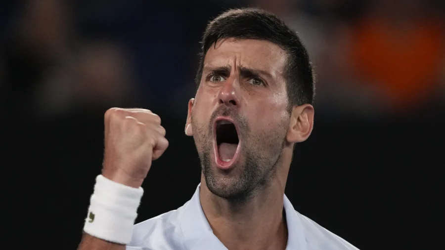 Defending Champion Djokovic Fends Off First-Timer Prizmic in 4 Hours to Advance in Australia