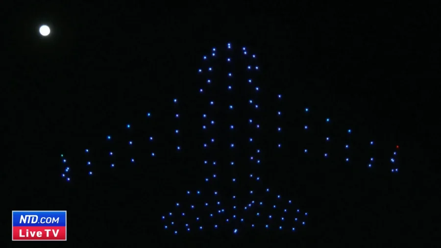 200 Drones Light up Madrid’s Sky