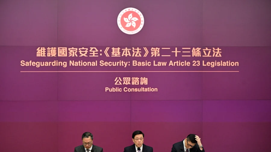Hong Kong Leader Starts Legislative Push to Expand National Security Clampdown