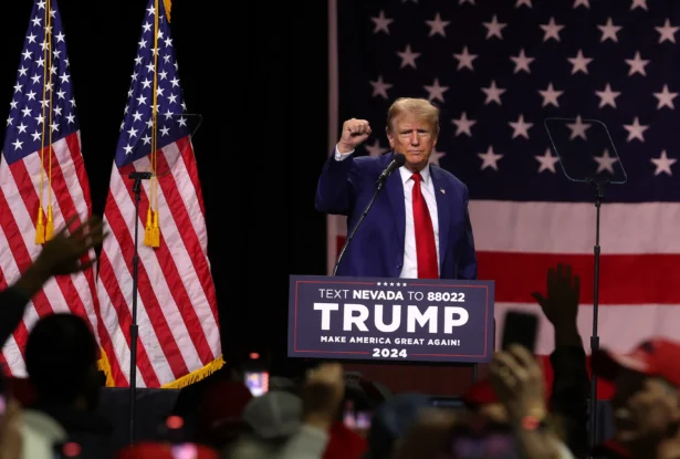 Former President Trump Holds Campaign Rally In Reno Nevada