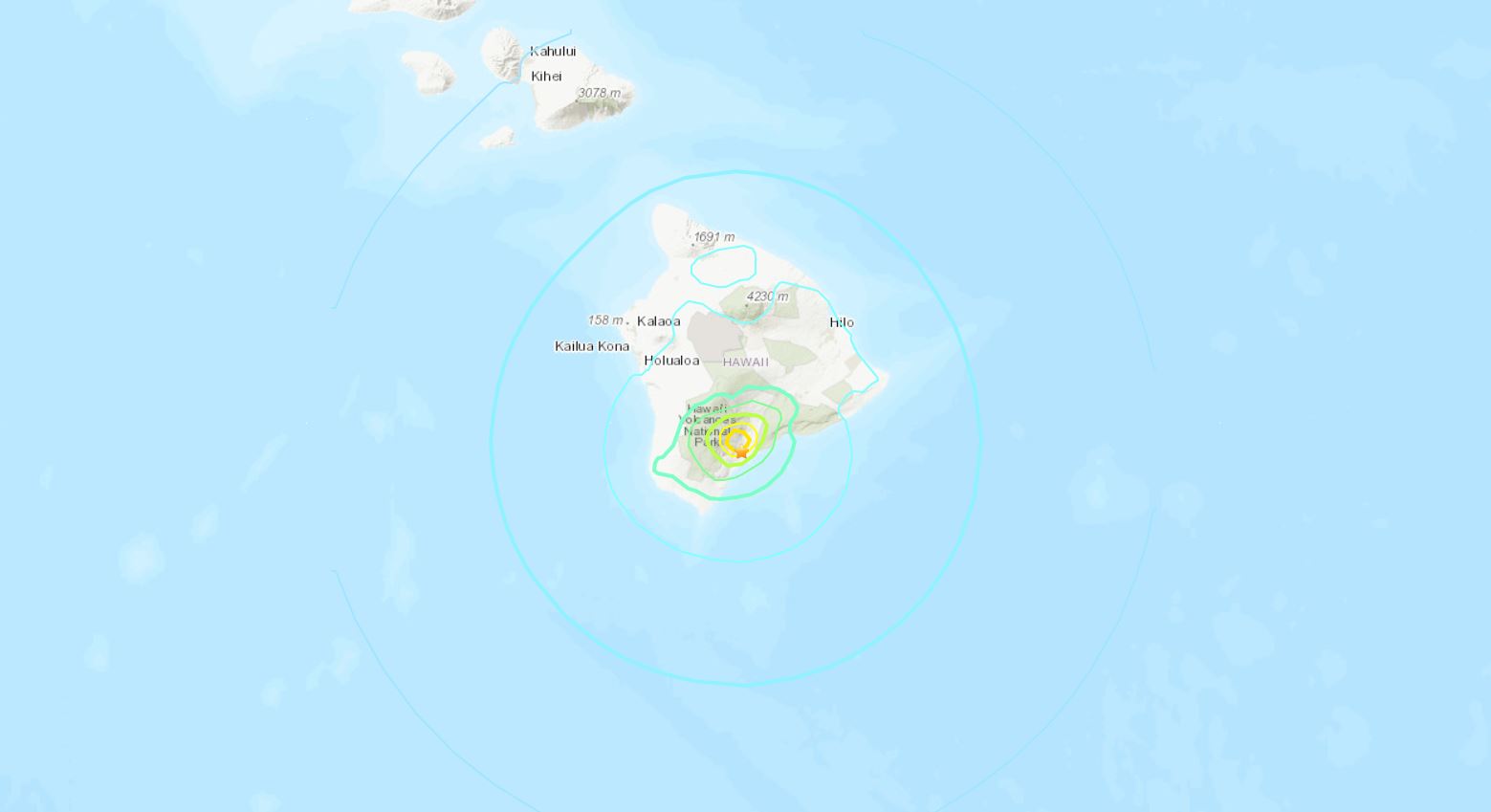 Hawaii earthquake just now live