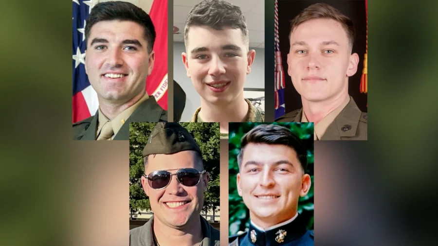 5 Marines Killed in Helicopter Crash Identified–all in Their 20s