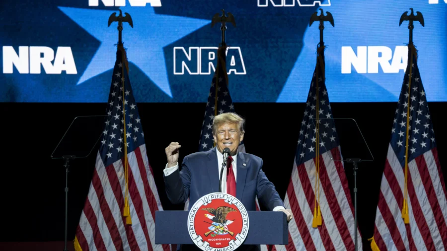 Trump Gives Keynote Speech at National Rifle Association Forum