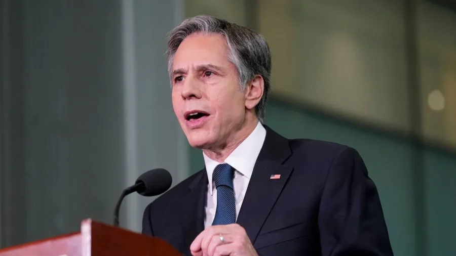 Blinken Holds News Conference in Rio