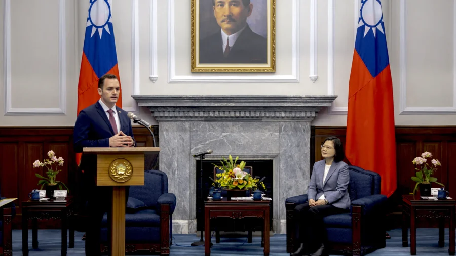 US Rep. Mike Gallagher Meets Taiwan's President Tsai