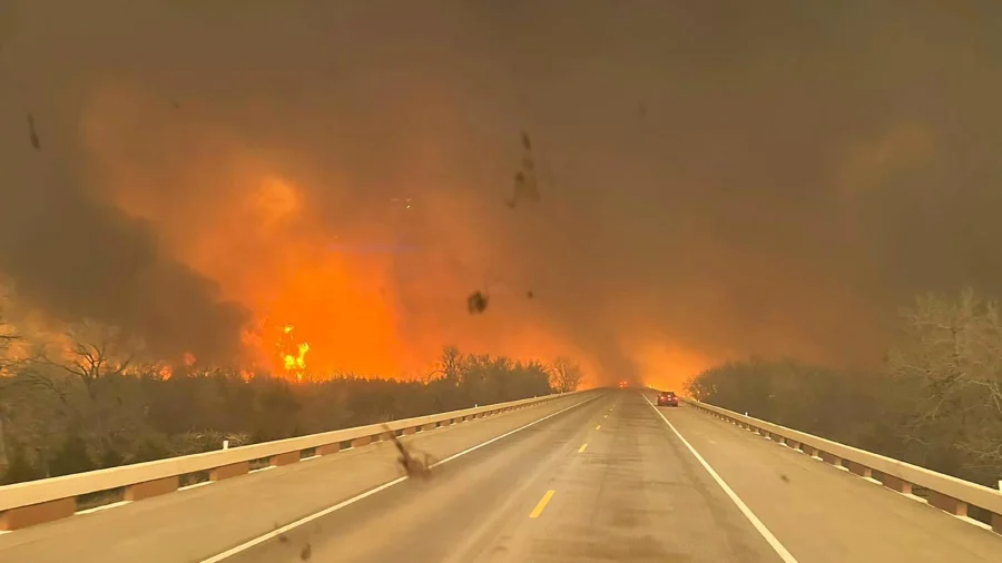 Wildfire Grows Into One of Largest in Texas History as Flames Menace Multiple Small Towns