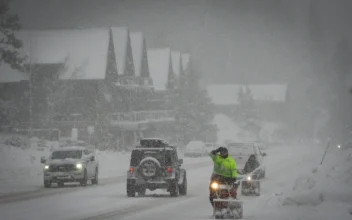 Powerful Storm in California and Nevada Shuts Interstate and Dumps Snow on Mountains