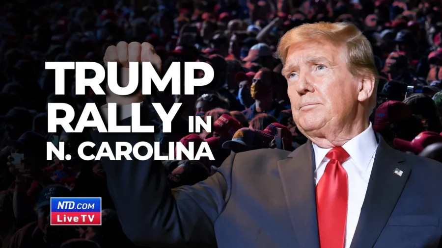 Trump Rallies in Greensboro, North Carolina