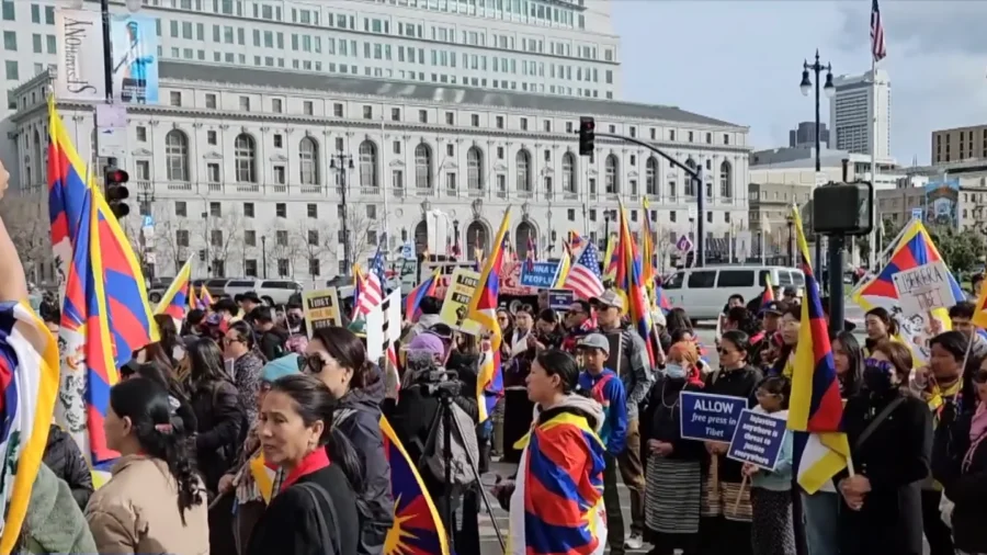 Hundreds of Tibetans Rally In San Francisco Against CCP Occupation