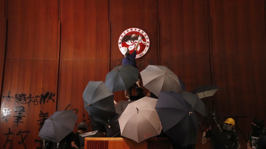 Hong Kong Jails 12 People Over Storming of Legislature in 2019 Protests