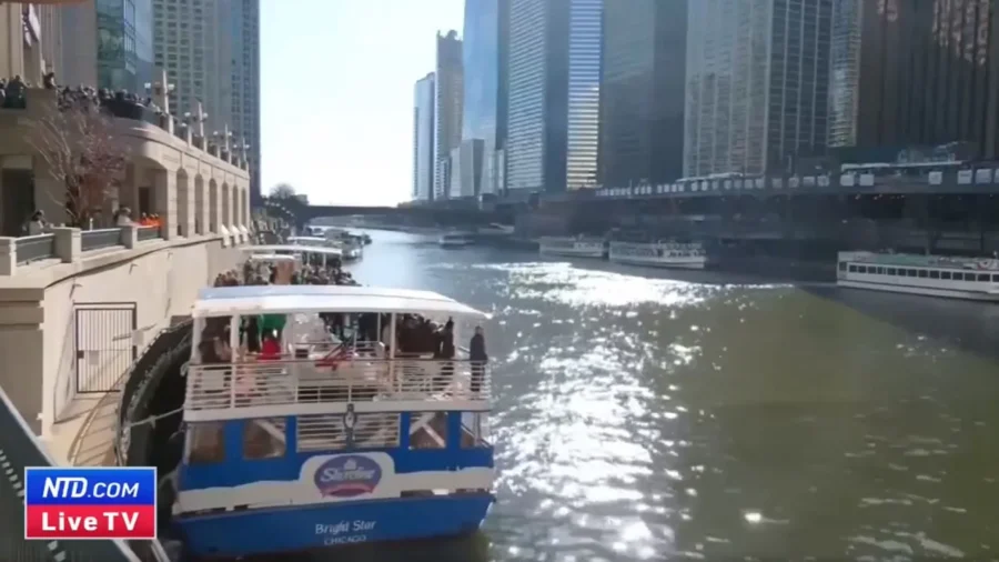 Chicago Dyes River Green for St. Patrick’s Day