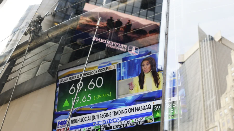 Trump Social Media Stock Soars on First Day of Trading