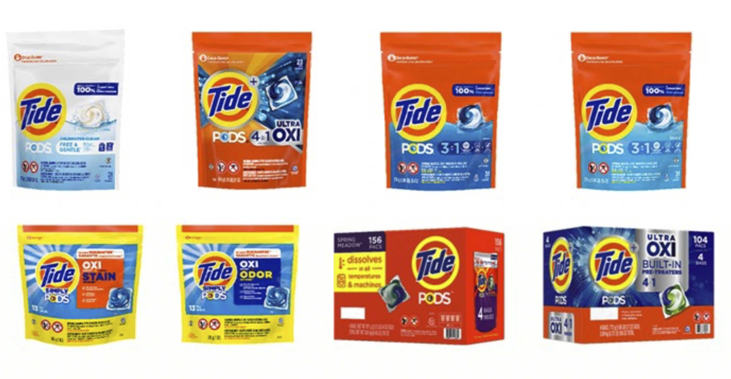P&G Recalls 8.2 Million Bags of Tide, Gain, Other Laundry Detergents