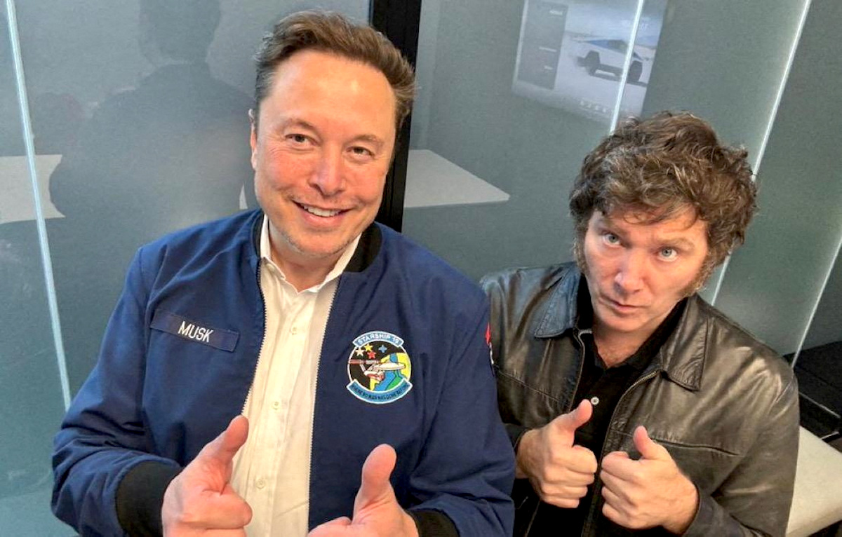 Elon Musk, Argentine President Javier Milei Meet at Tesla Factory in ...