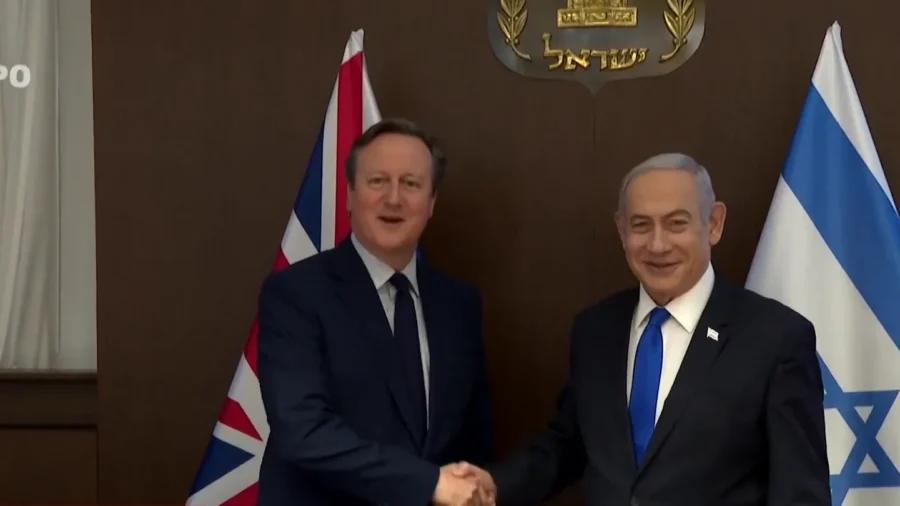 Netanyahu Meets With UK, German Foreign Ministers