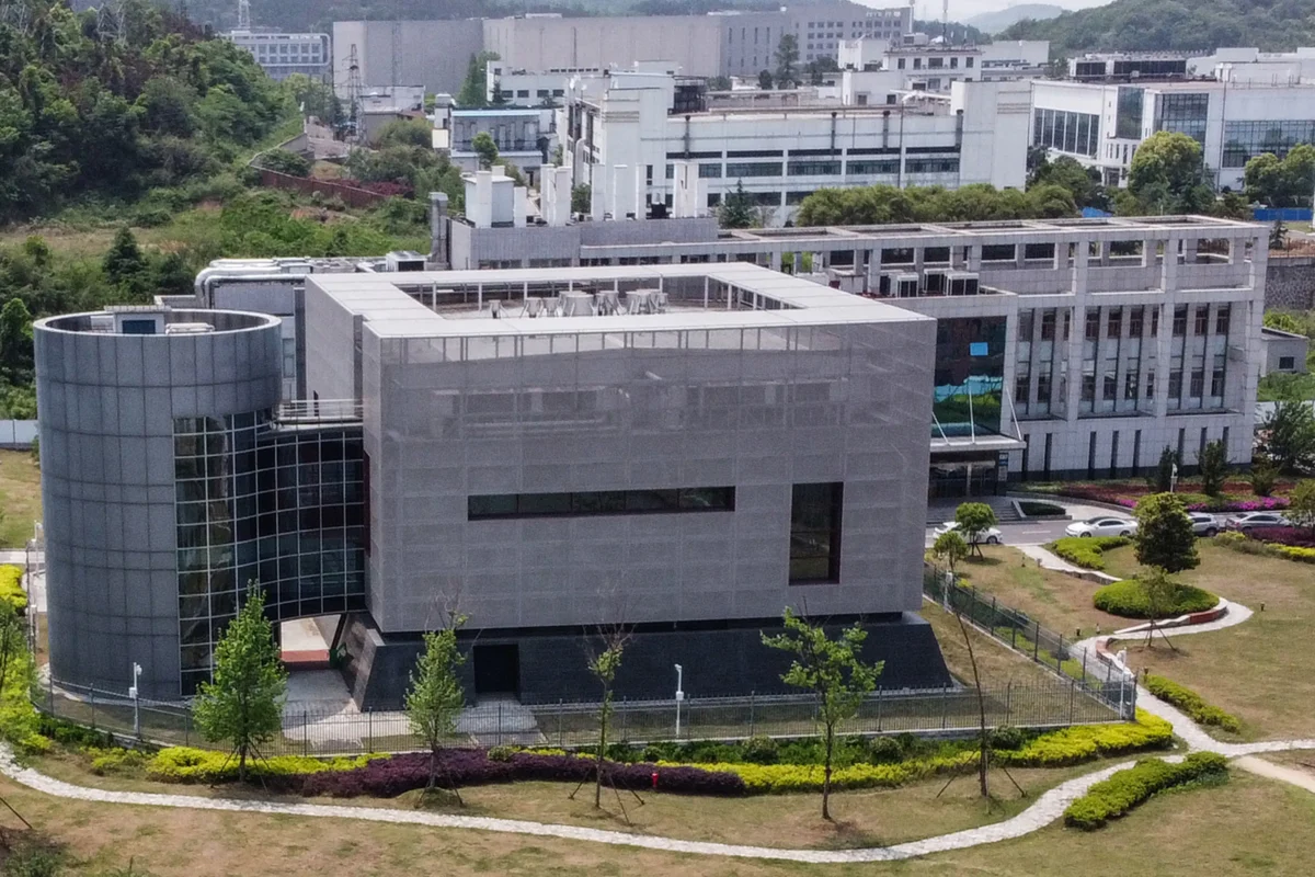 An aerial view shows the P4 laboratory at the Wuhan Institute of Virology in Wuhan in China's central Hubei province on April 17, 2020. (Hector Retamal/AFP via Getty Images)