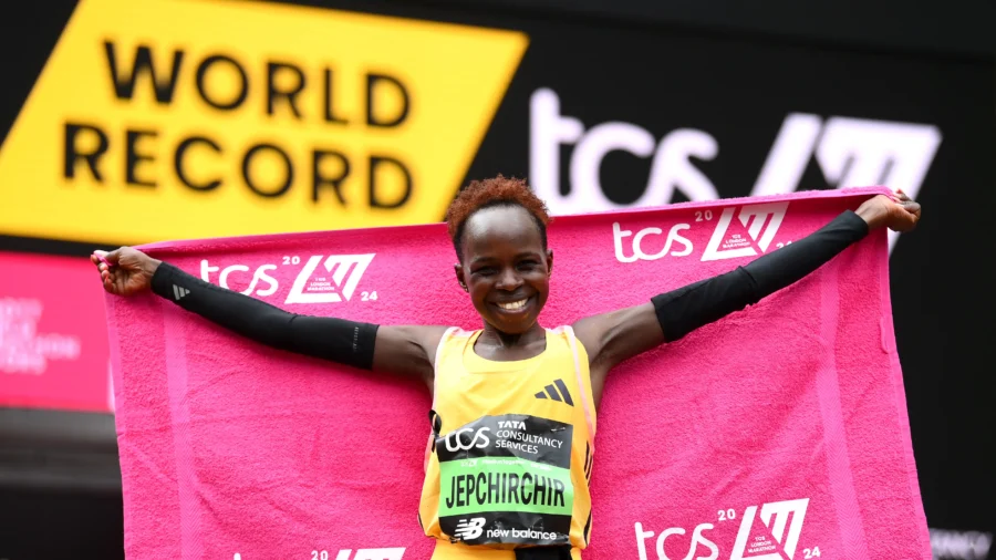 Olympic Champion Jepchirchir Wins Women’s Race at London Marathon in Record Time