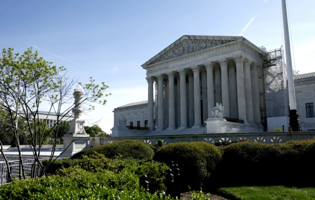 The Supreme Court Building in Washington on April 23, 2024. (Anna Moneymaker/Getty Images)