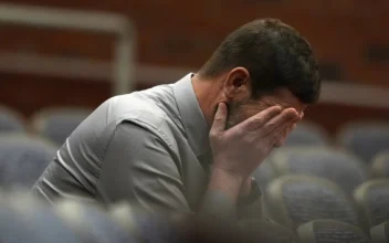 Sean Hodgson waits to be called to give testimony in Augusta, Maine, on April 25, 2024, during a hearing of the independent commission investigating the law enforcement response to the mass shooting in Lewiston, Maine. (Robert F. Bukaty/AP Photo)