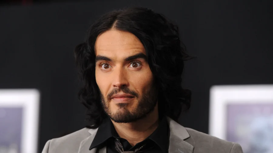 Russell Brand Gets Baptized in the River Thames