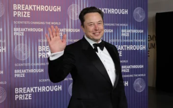 Elon Musk attends the 10th Annual Breakthrough Prize Ceremony at Academy Museum of Motion Pictures on April 13, 2024 in Los Angeles, California. (Photo by Kevin Winter/Getty Images)