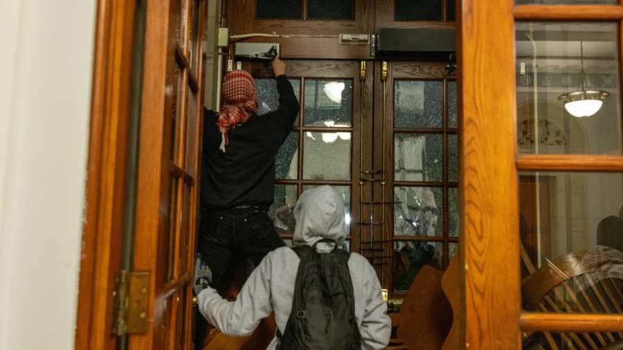 Pro-Palestinian Protesters Occupy Building on Columbia Campus