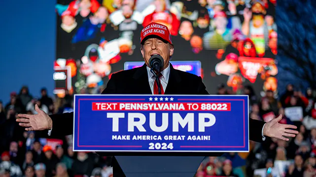 Trump Rallies in Freeland, Michigan
