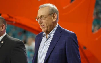 Owner Stephen Ross of the Miami Dolphins on the field prior to the game against the Pittsburgh Steelers at Hard Rock Stadium on October 23, 2022 in Miami Gardens, Florida. (Photo by Megan Briggs/Getty Images)